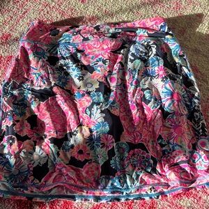 Lilly Pulitzer Vibrant Floral Skirt